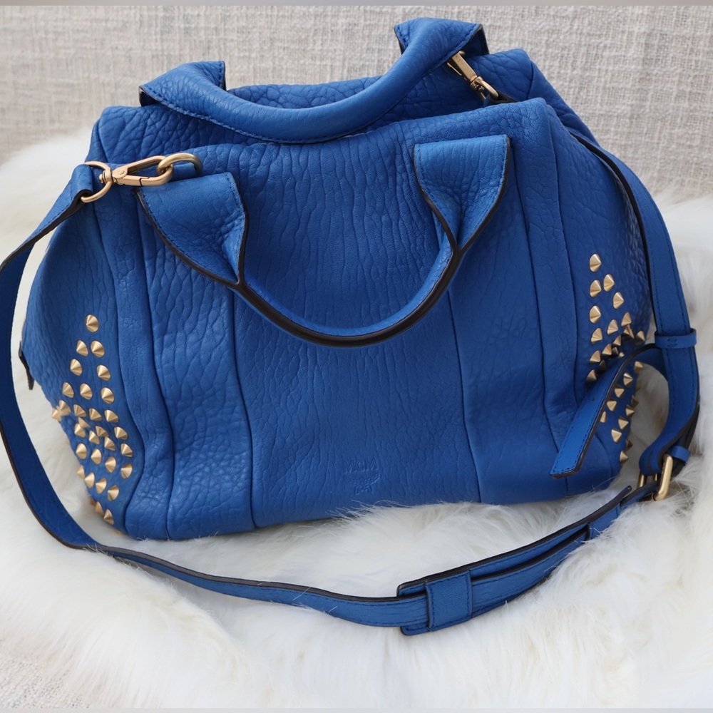 MCM purse royal blue